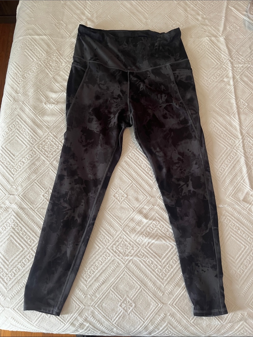 Danskin Black Tie-Dye Leggings